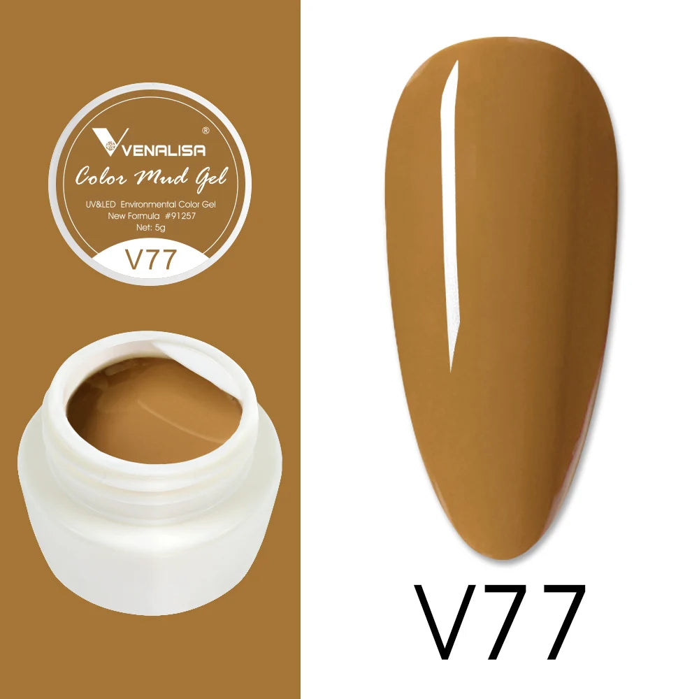 Venalisa Color Mud Gel – Pure Color DIY Nail Art UV Gel Polish