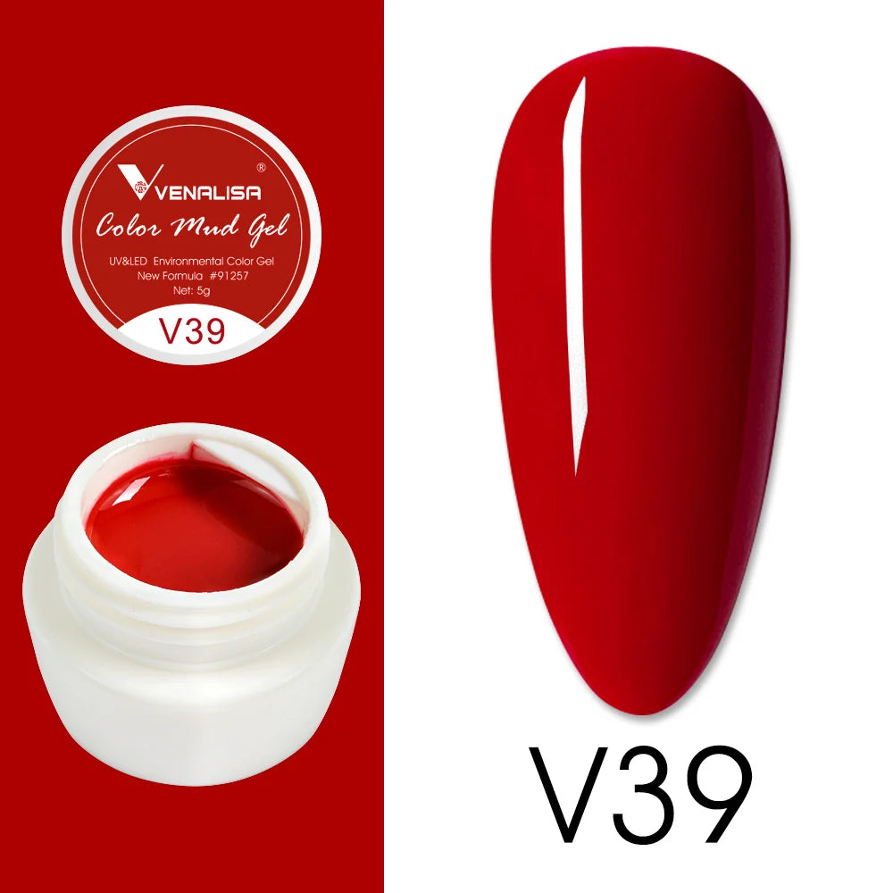 Venalisa Color Mud Gel – Pure Color DIY Nail Art UV Gel Polish