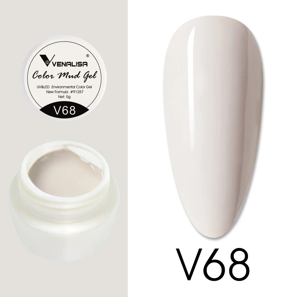 Venalisa Color Mud Gel – Pure Color DIY Nail Art UV Gel Polish
