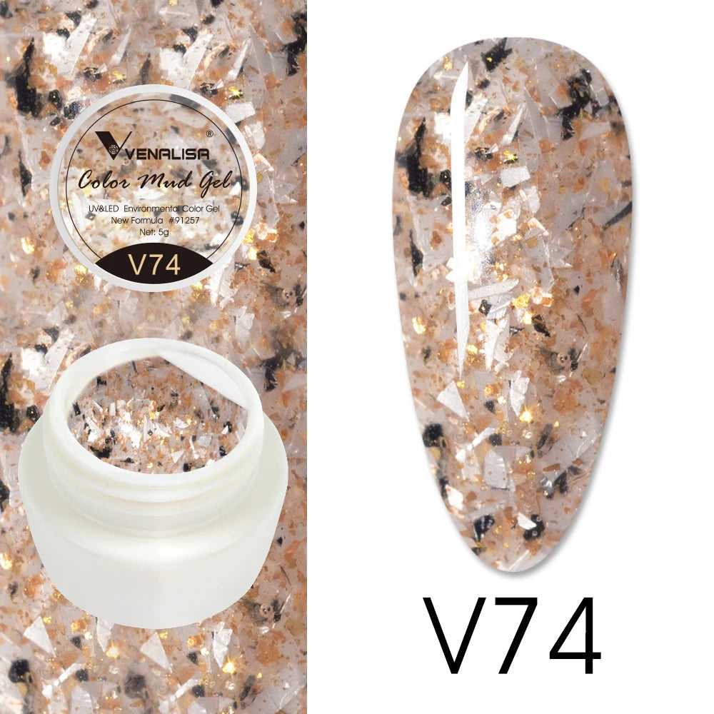 Venalisa Color Mud Gel – Pure Color DIY Nail Art UV Gel Polish