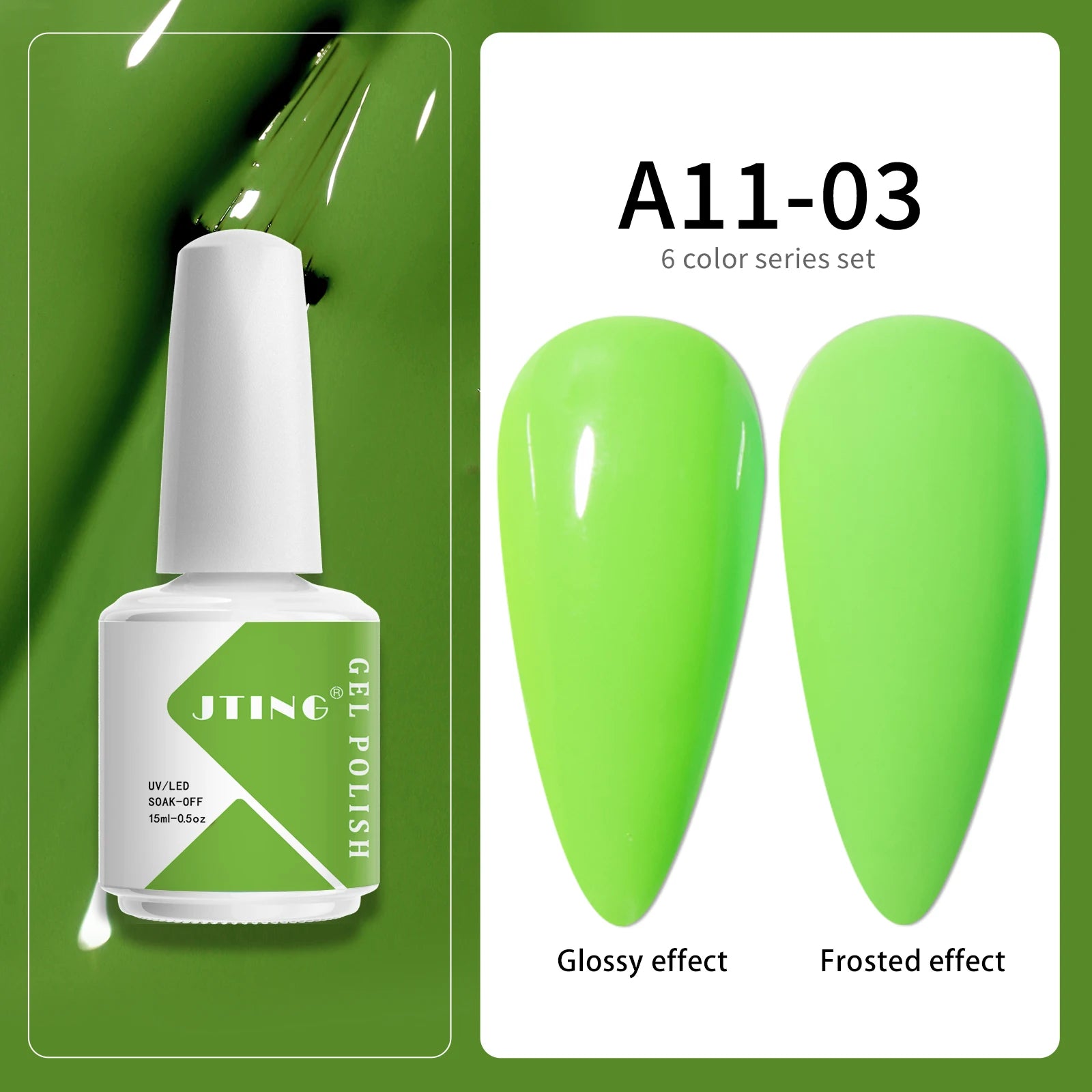 6 Colors Gel Nail Polish Set – UV Neon Manicure Kit with Box