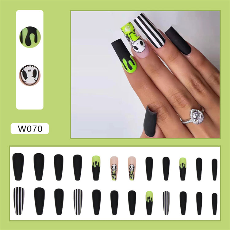 Long Coffin Press On Nails – Colorful Matte Ballerina False Nails (Wholesale)