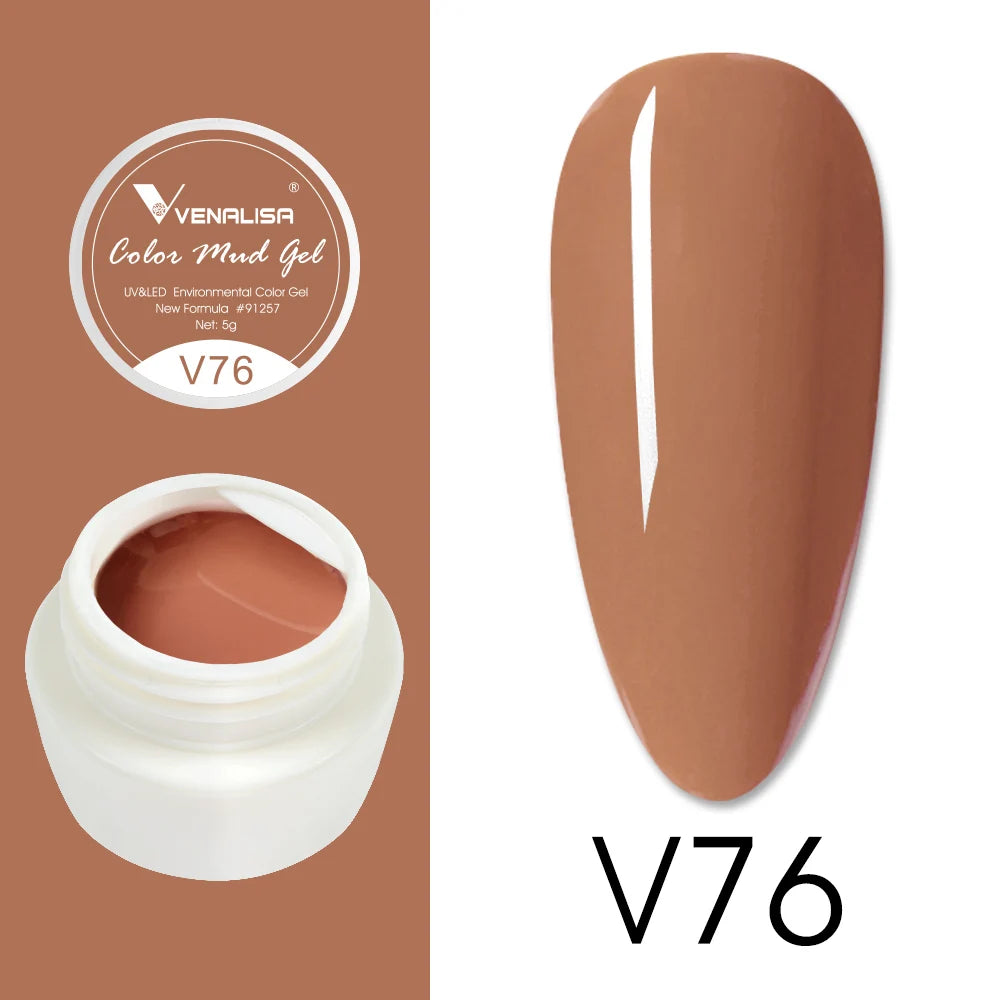Venalisa Color Mud Gel – Pure Color DIY Nail Art UV Gel Polish