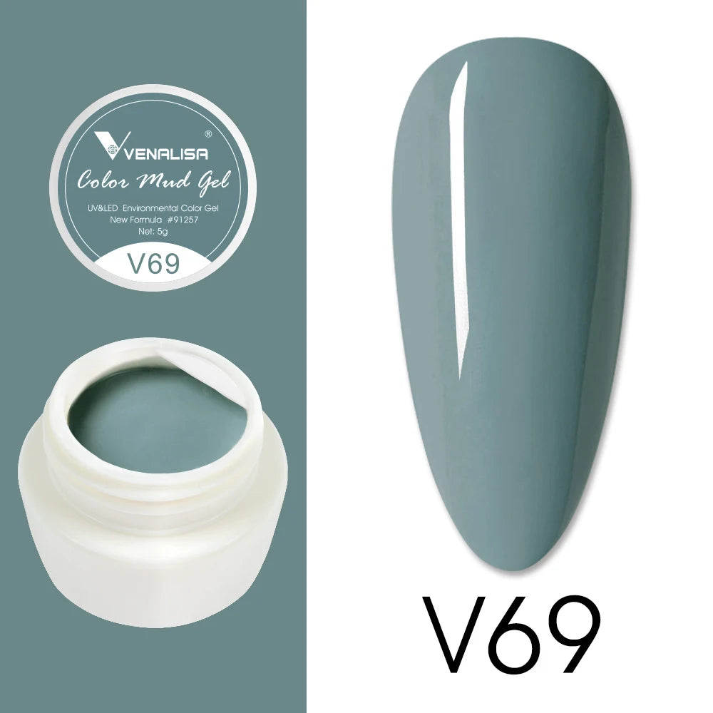 Venalisa Color Mud Gel – Pure Color DIY Nail Art UV Gel Polish