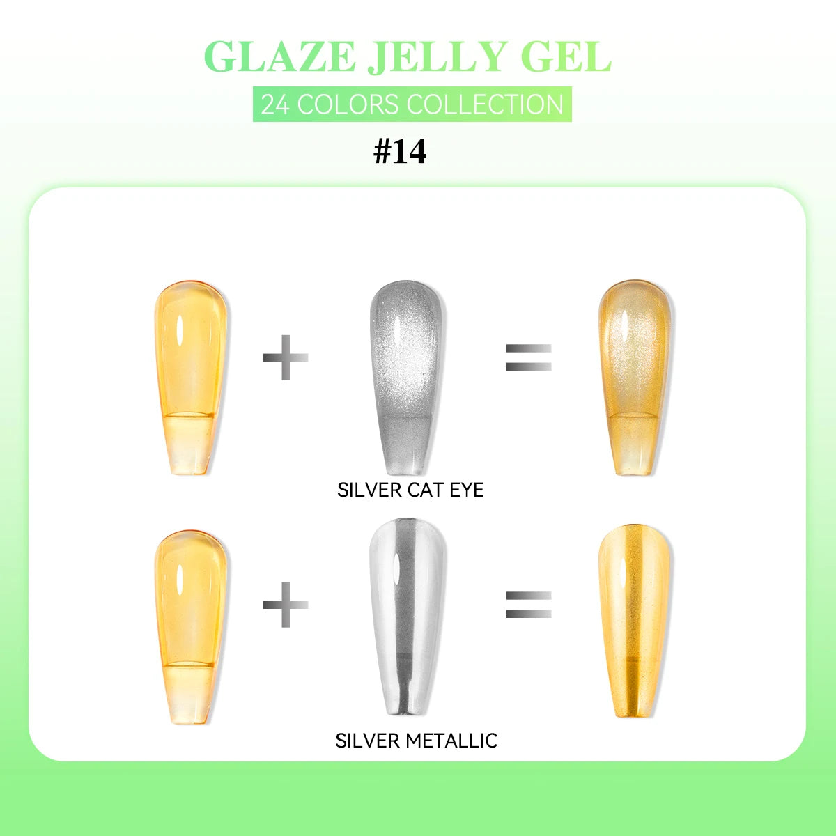 24 Colors Jelly Sheer UV Gel Nail Polish Set – High Pigment with Box