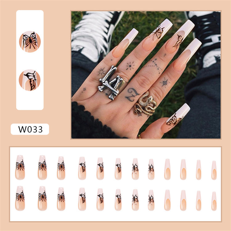 Long Coffin Press On Nails – Colorful Matte Ballerina False Nails (Wholesale)
