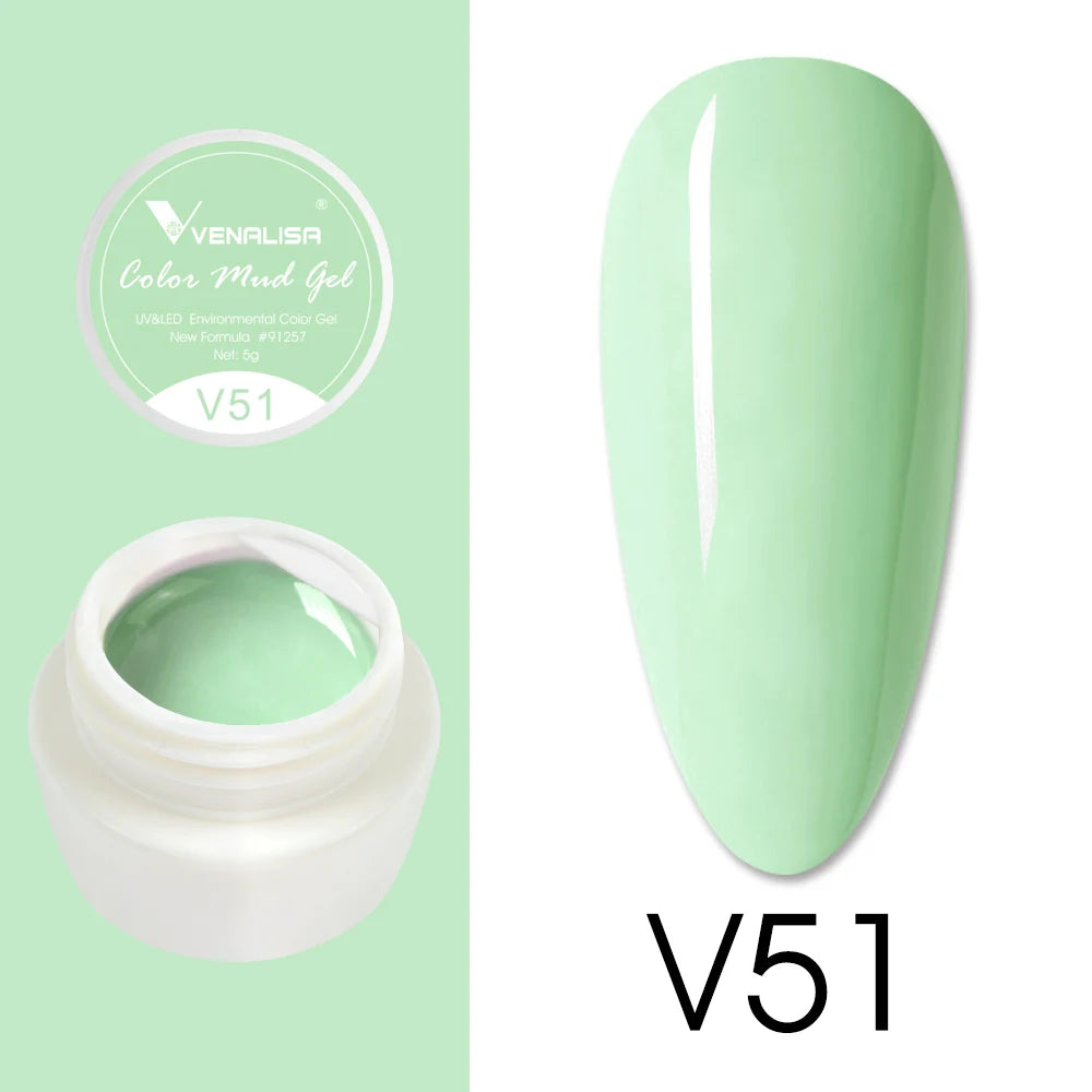 Venalisa Color Mud Gel – Pure Color DIY Nail Art UV Gel Polish