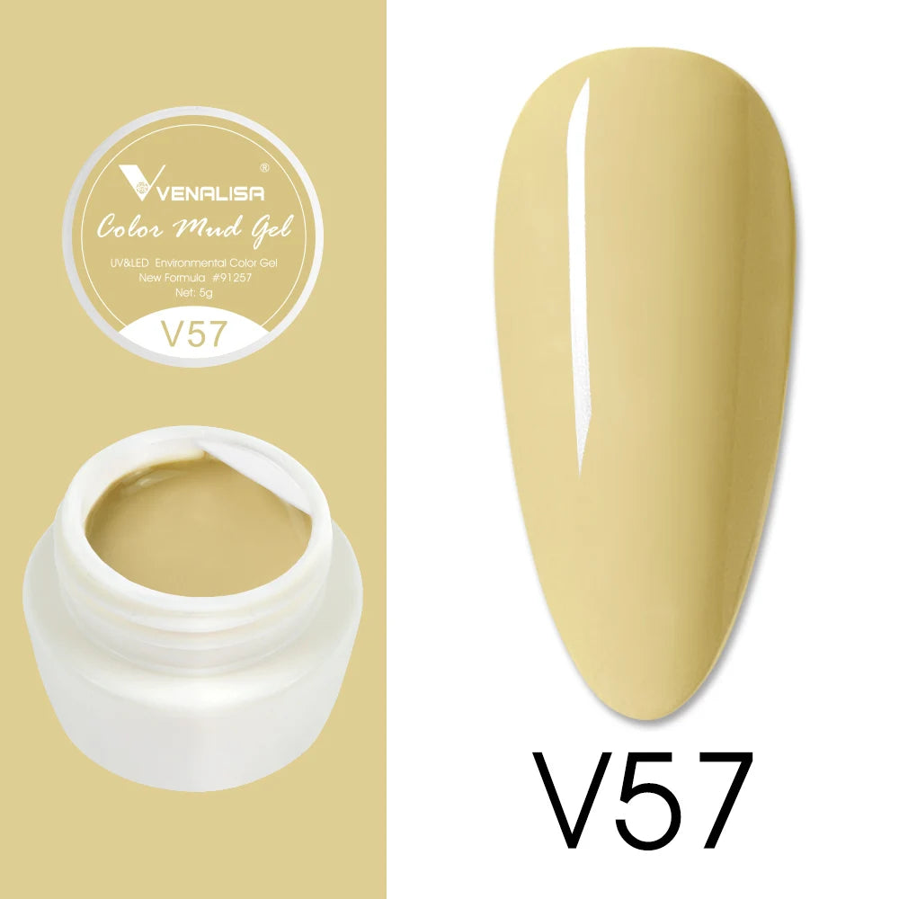 Venalisa Color Mud Gel – Pure Color DIY Nail Art UV Gel Polish