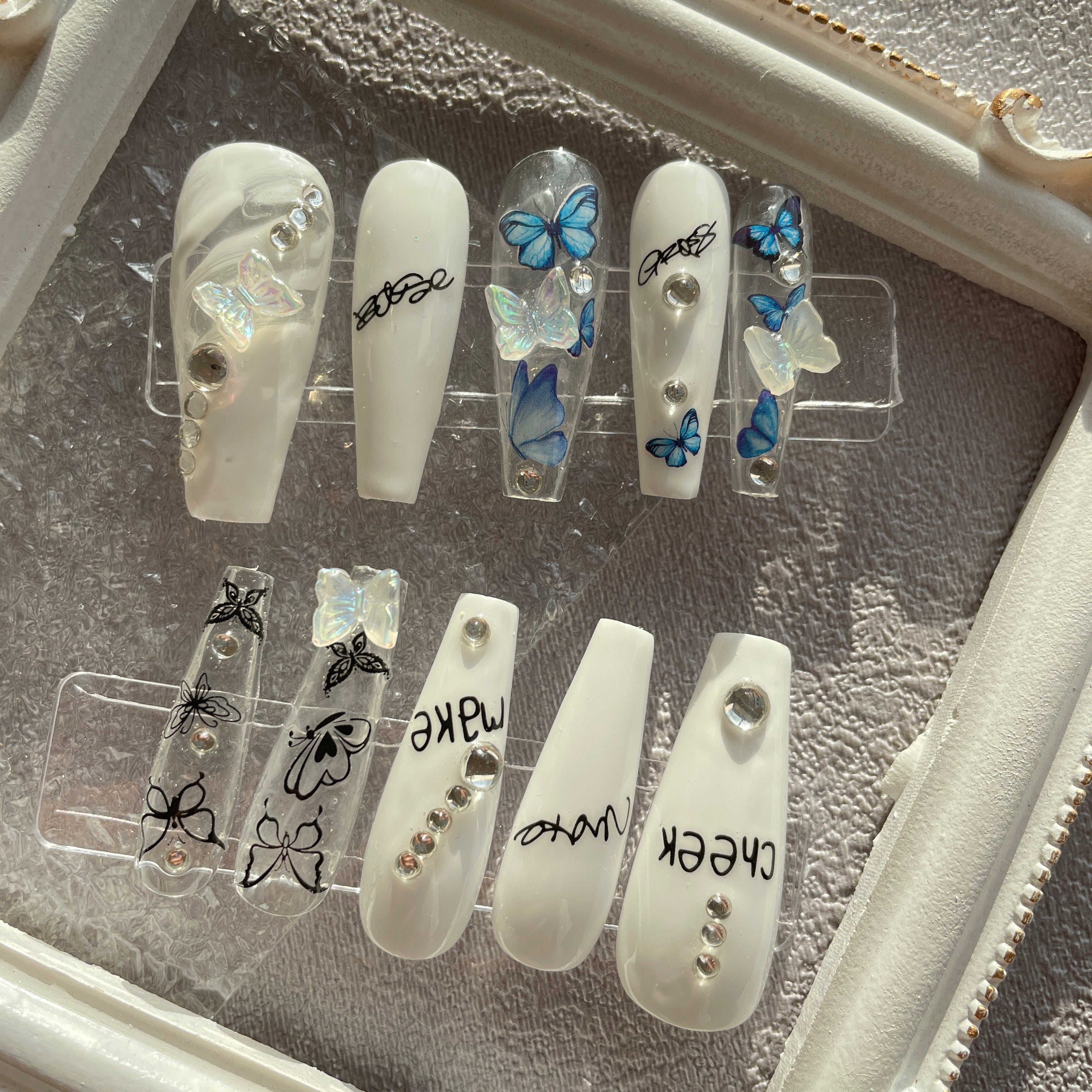 H569-H585 Colorful Press On Nails – Kids Gift Set