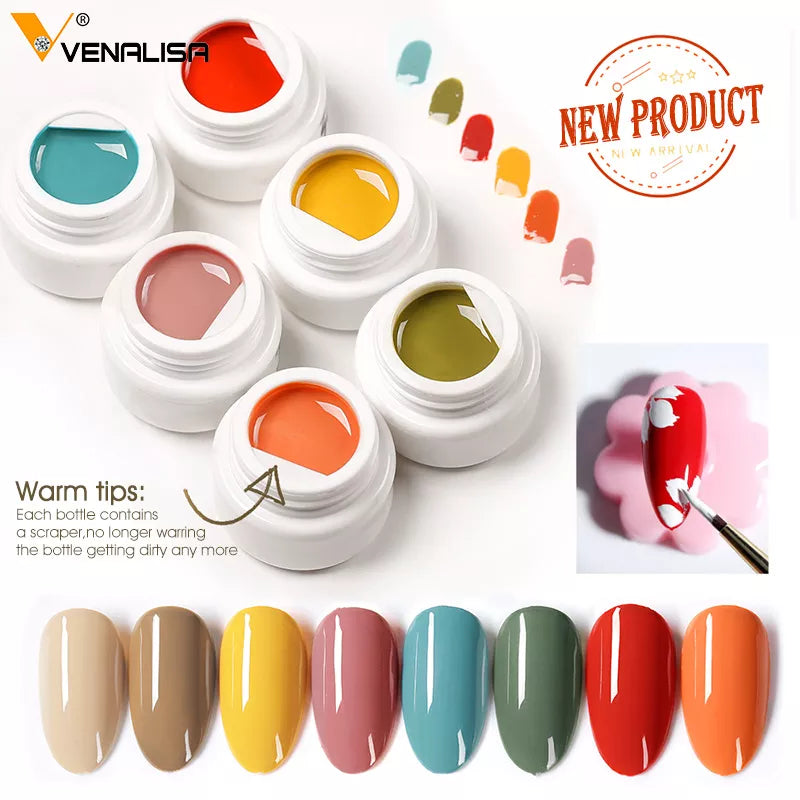 Venalisa Color Mud Gel – Pure Color DIY Nail Art UV Gel Polish
