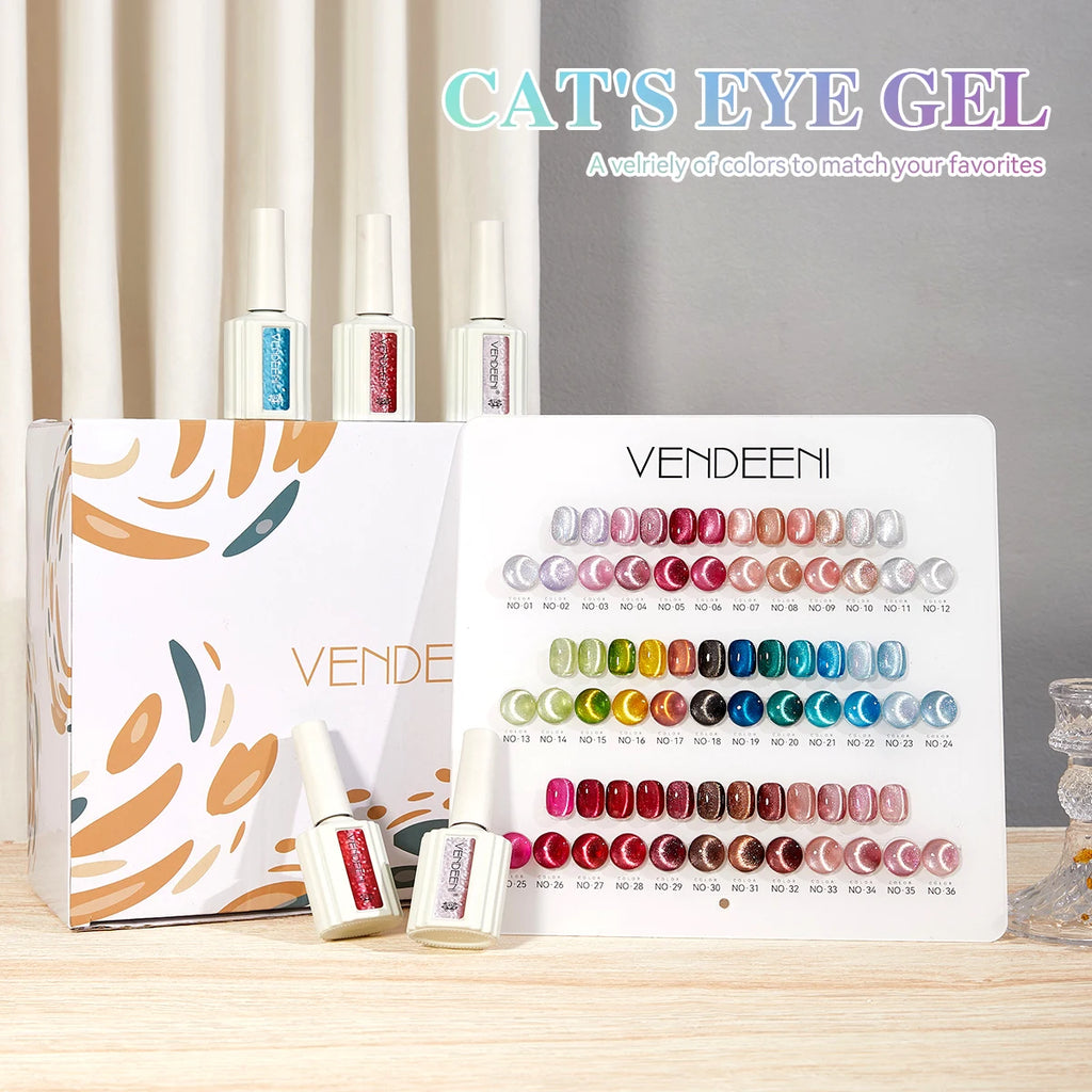 36 Colors Cat Eye Gel Polish Set – UV Gel Nail Polish