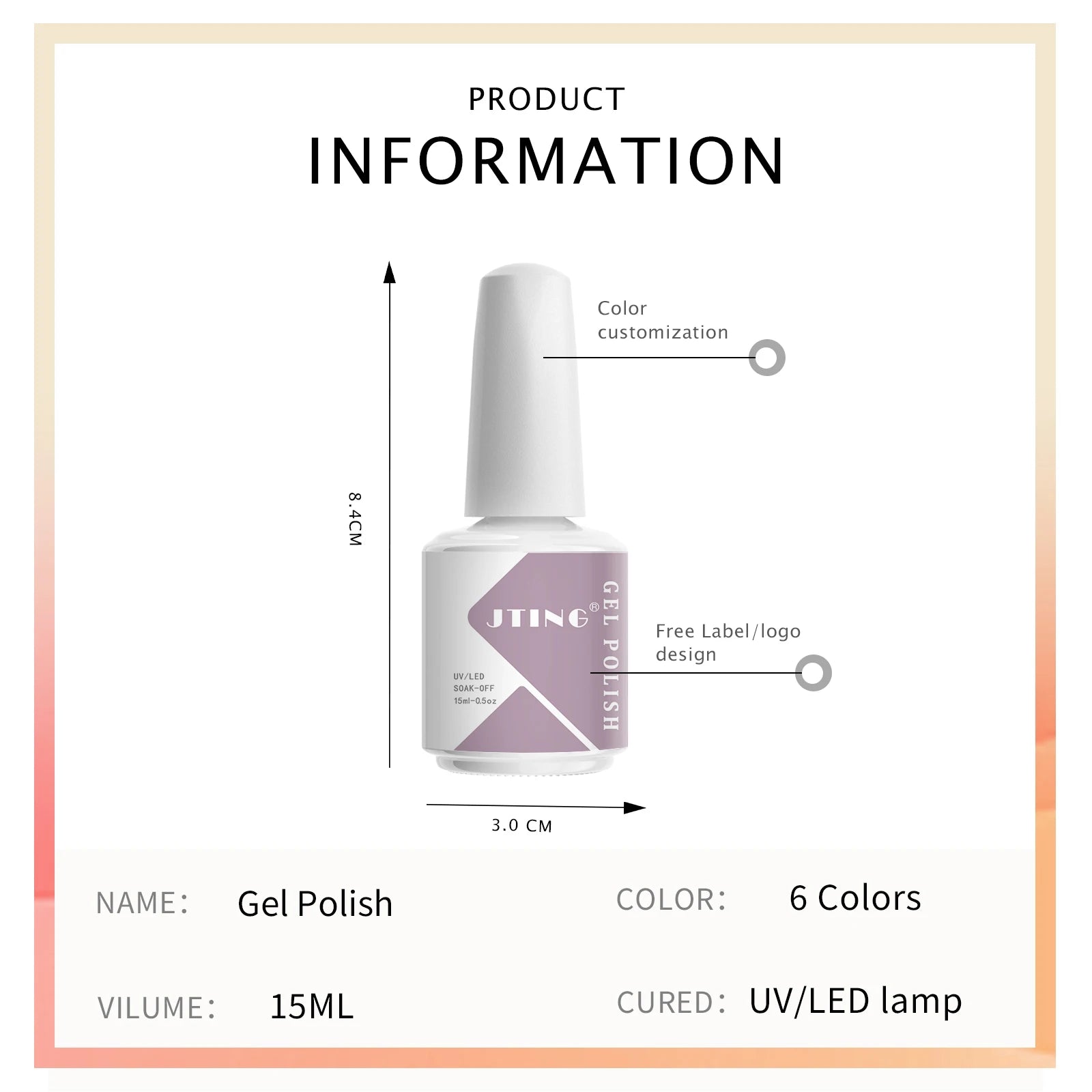 15ml Gel Nail Polish Set – Semi-Permanent UV LED Manicure Kit with Box