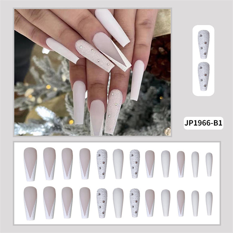 Long Coffin Press On Nails – Colorful Matte Ballerina False Nails (Wholesale)