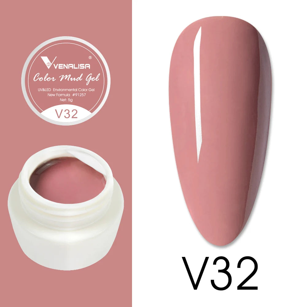 Venalisa Color Mud Gel – Pure Color DIY Nail Art UV Gel Polish