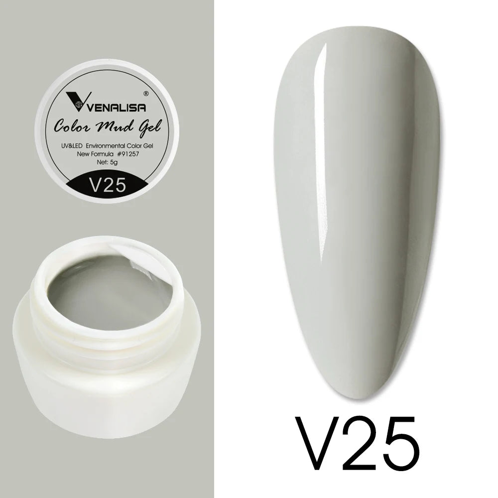 Venalisa Color Mud Gel – Pure Color DIY Nail Art UV Gel Polish