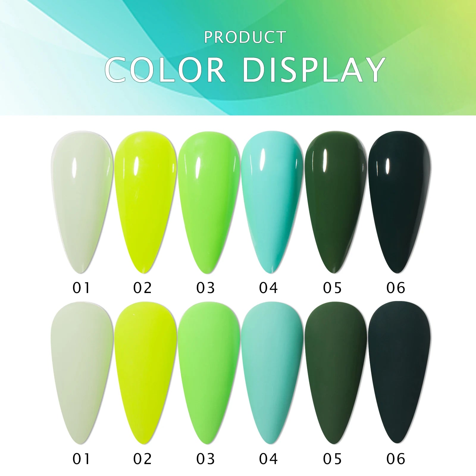 6 Colors Gel Nail Polish Set – UV Neon Manicure Kit with Box