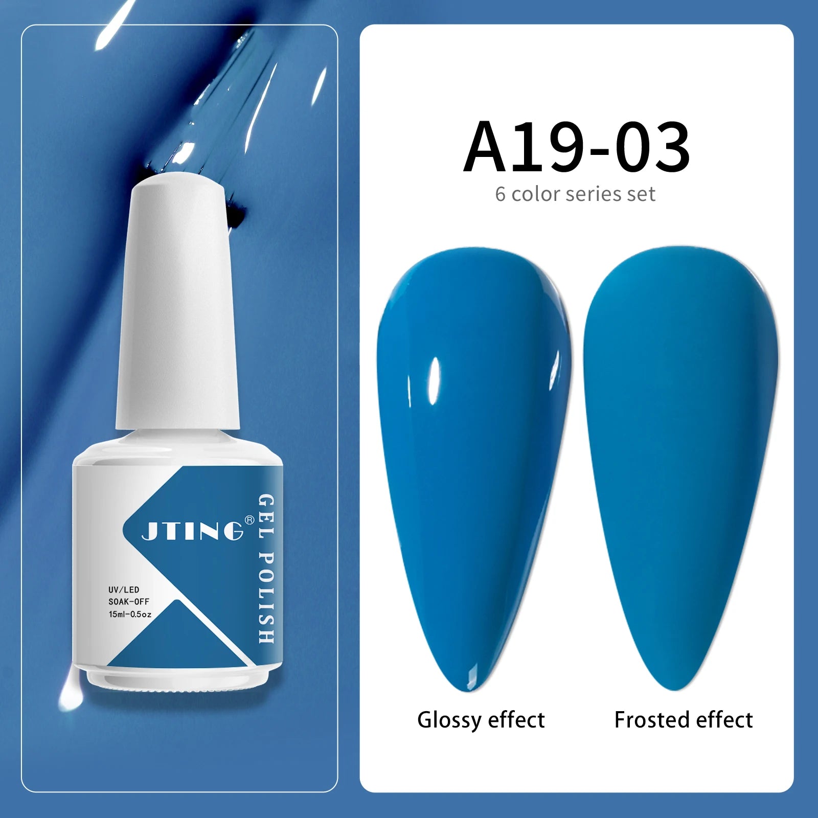 6 Colors Gel Nail Polish Set – UV Gel with Box