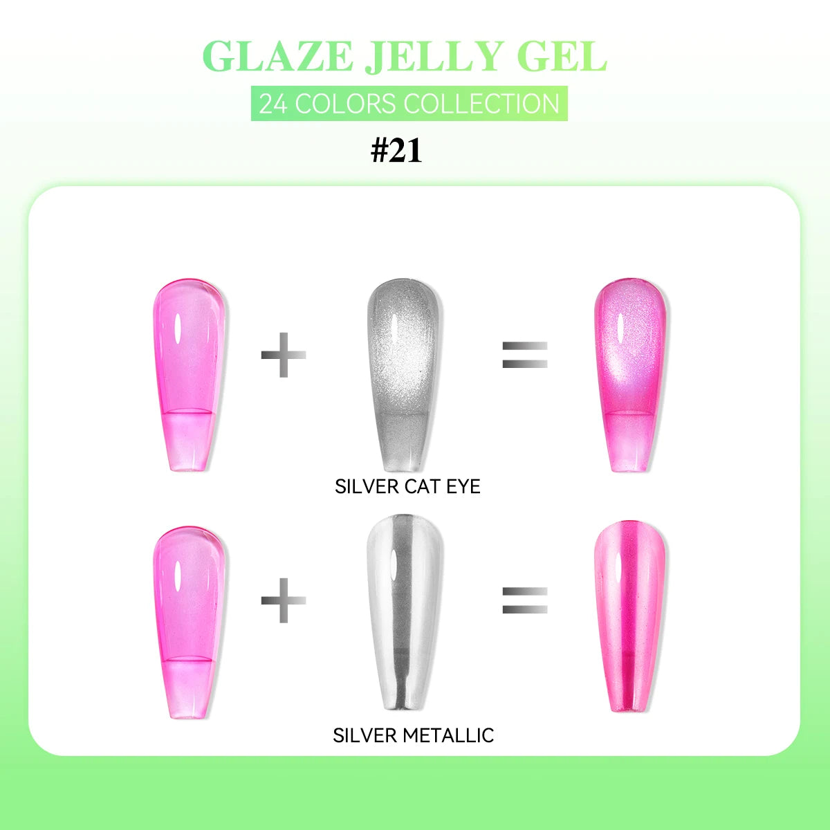 24 Colors Jelly Sheer UV Gel Nail Polish Set – High Pigment with Box