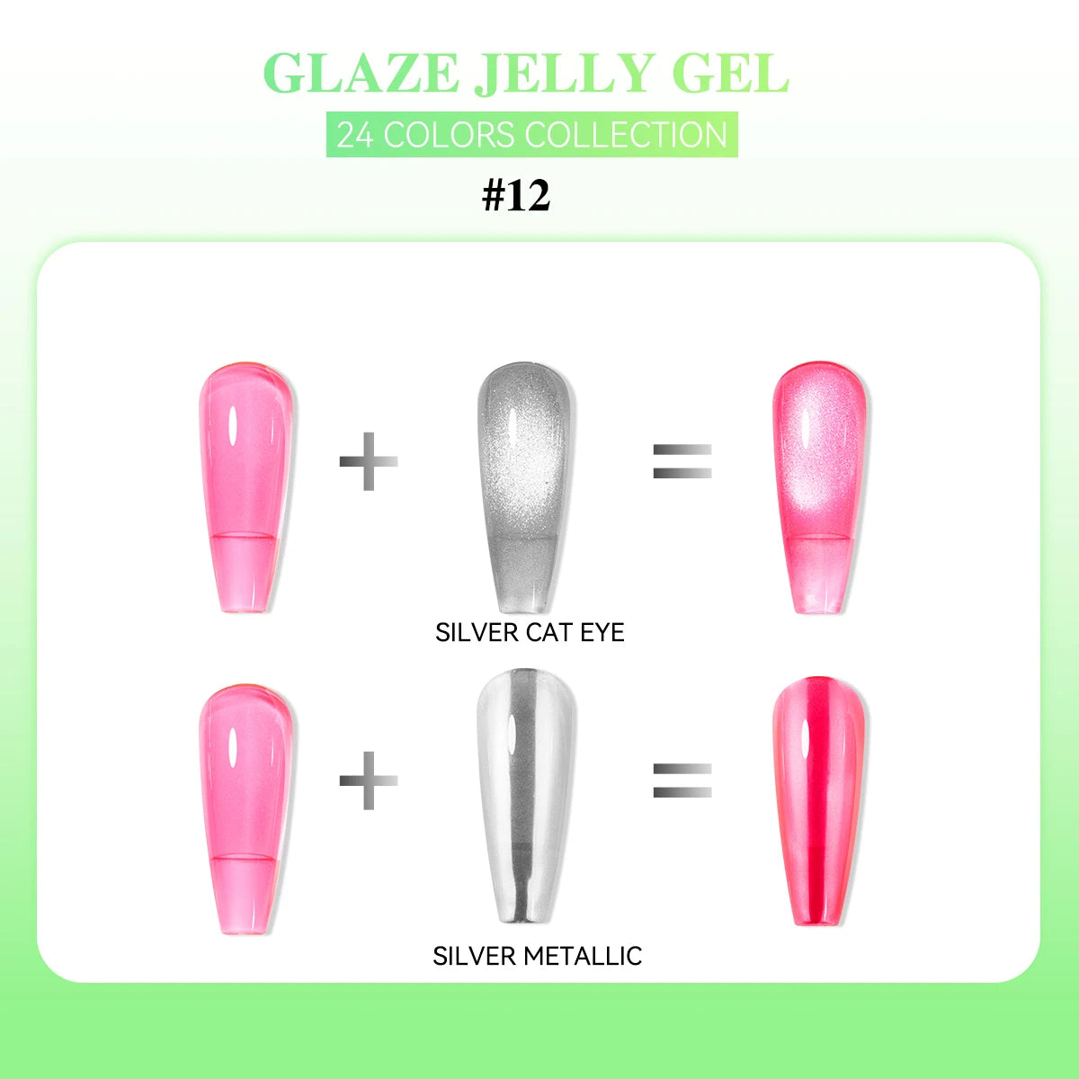 24 Colors Jelly Sheer UV Gel Nail Polish Set – High Pigment with Box