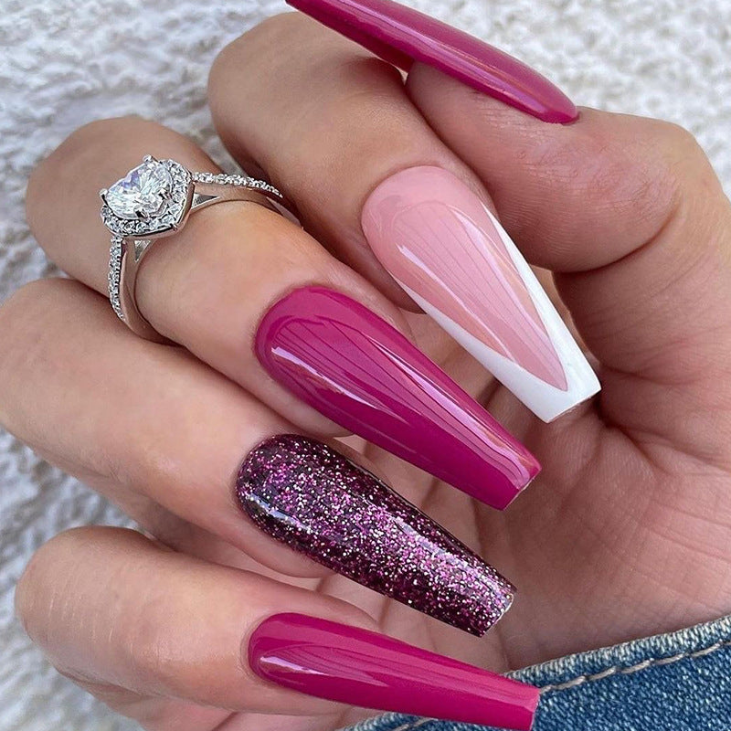 Hot Custom Logo Full Cover False Nails – Short Designer Press On Tips