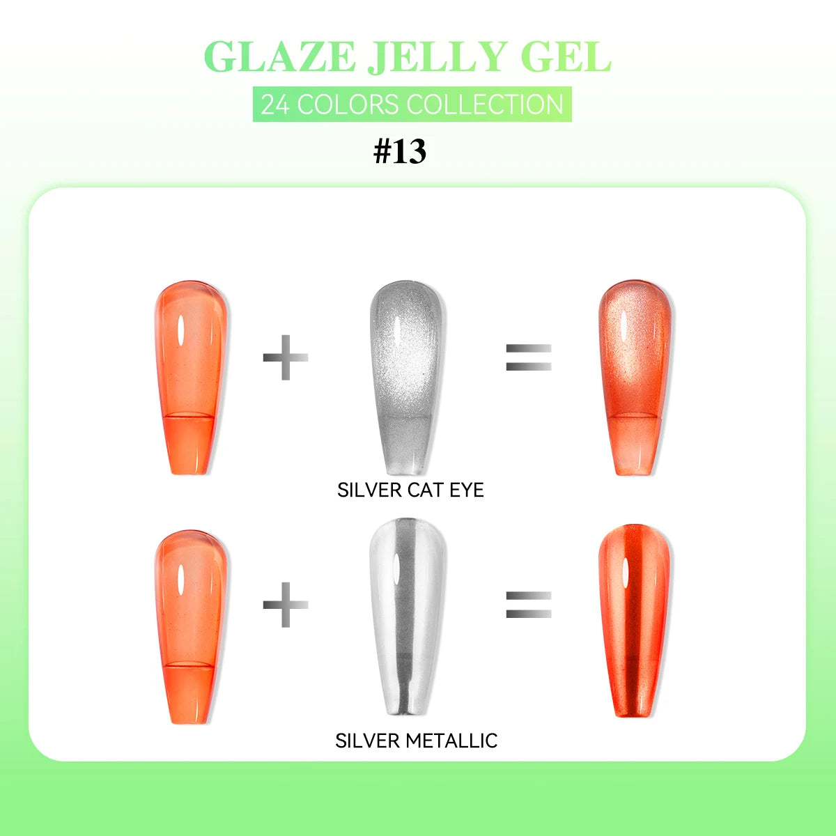 24 Colors Jelly Sheer UV Gel Nail Polish Set – High Pigment with Box