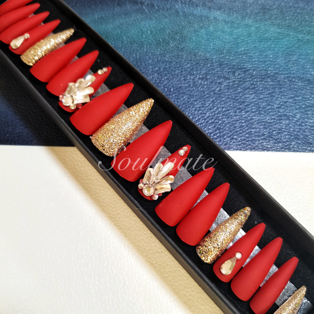 Soulmate  Press On Nails – False Fingernails with Box