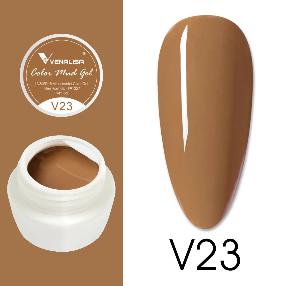 Venalisa Color Mud Gel – Pure Color DIY Nail Art UV Gel Polish