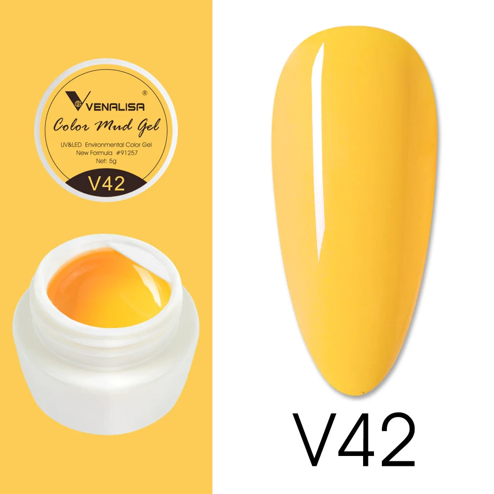Venalisa Color Mud Gel – Pure Color DIY Nail Art UV Gel Polish