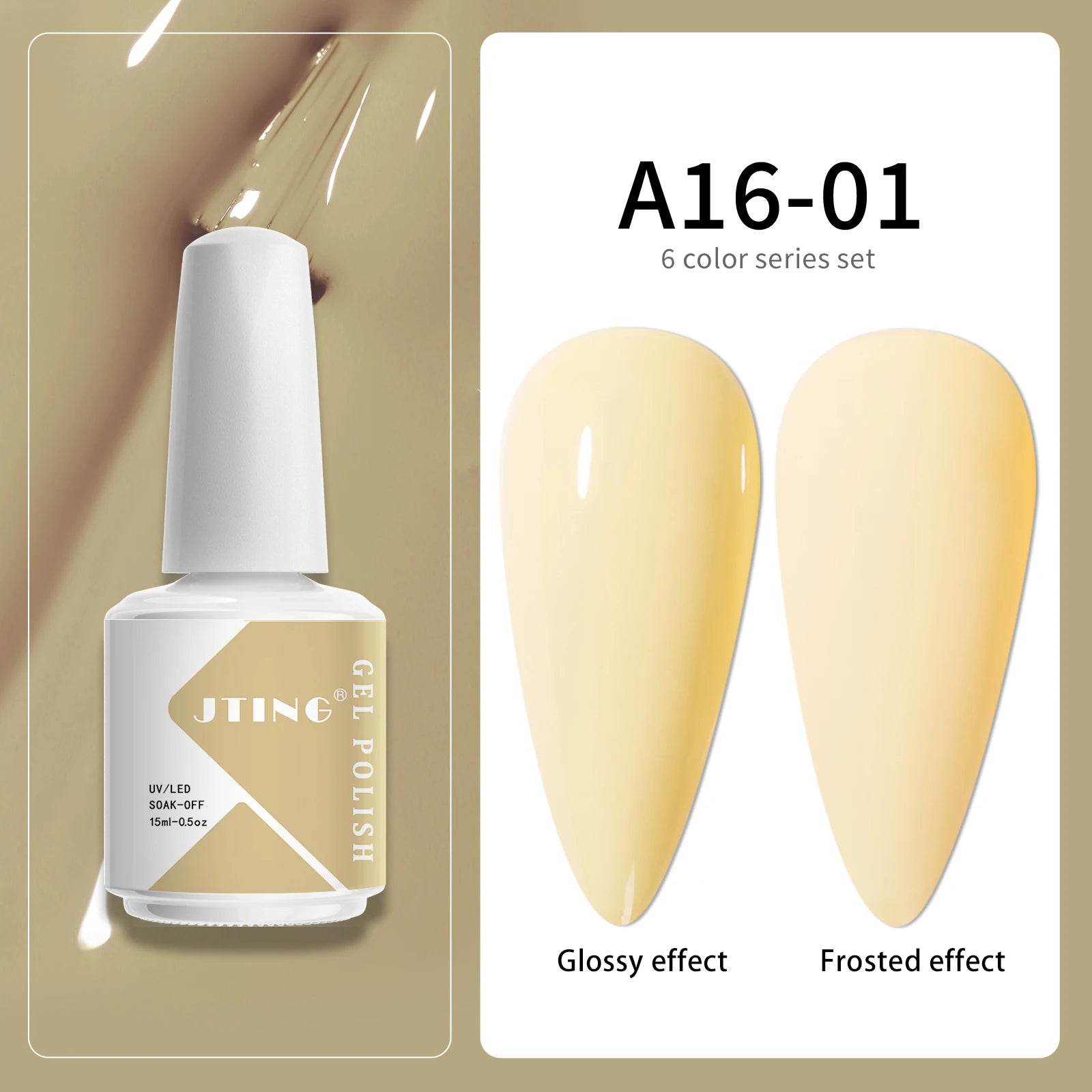 6pcs Gel Nail Polish Set – UV Gel Manicure Kit with Box