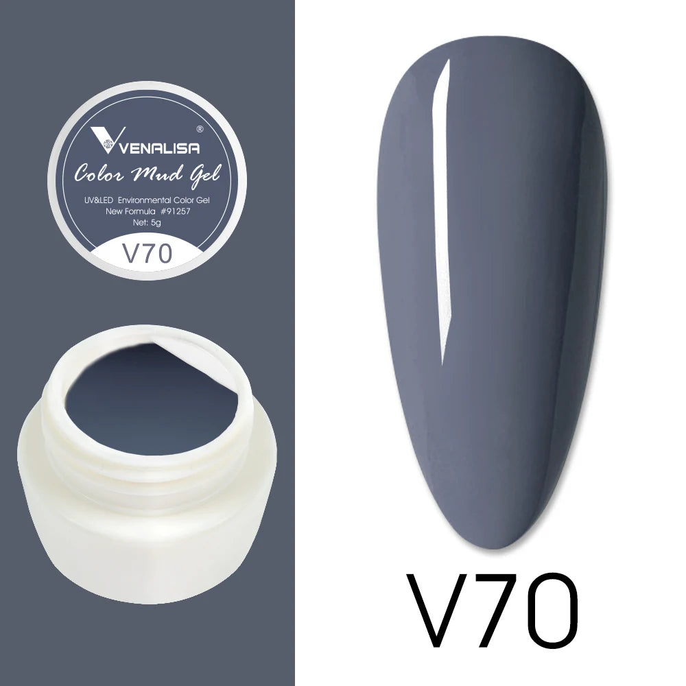 Venalisa Color Mud Gel – Pure Color DIY Nail Art UV Gel Polish