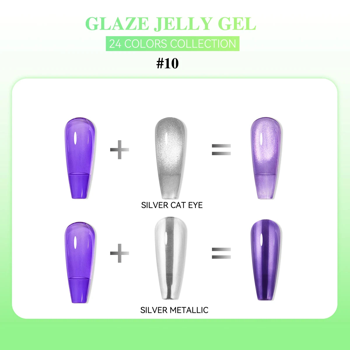 24 Colors Jelly Sheer UV Gel Nail Polish Set – High Pigment with Box