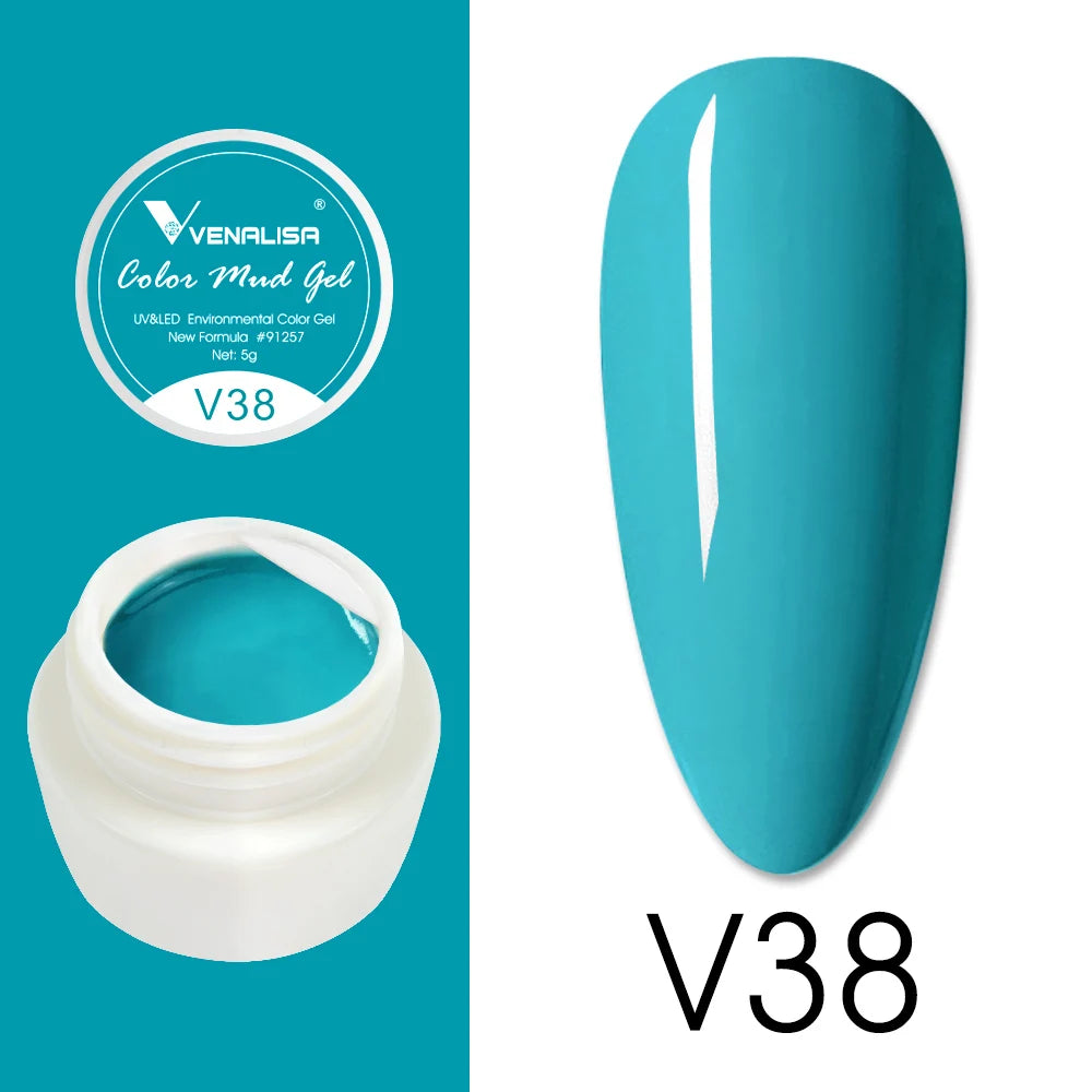 Venalisa Color Mud Gel – Pure Color DIY Nail Art UV Gel Polish