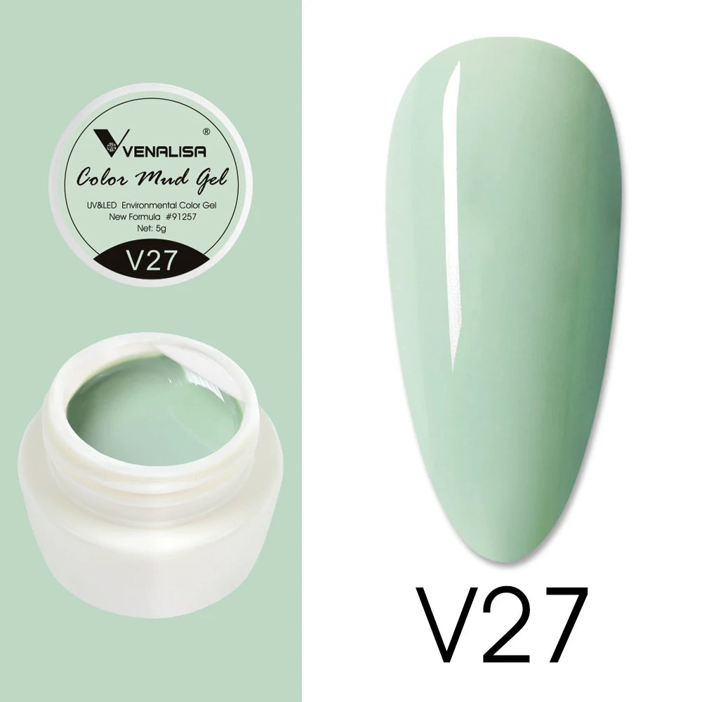 Venalisa Color Mud Gel – Pure Color DIY Nail Art UV Gel Polish