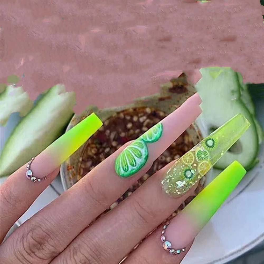 XXL Custom Press On Nails – Handmade Acrylic False Nails with Box