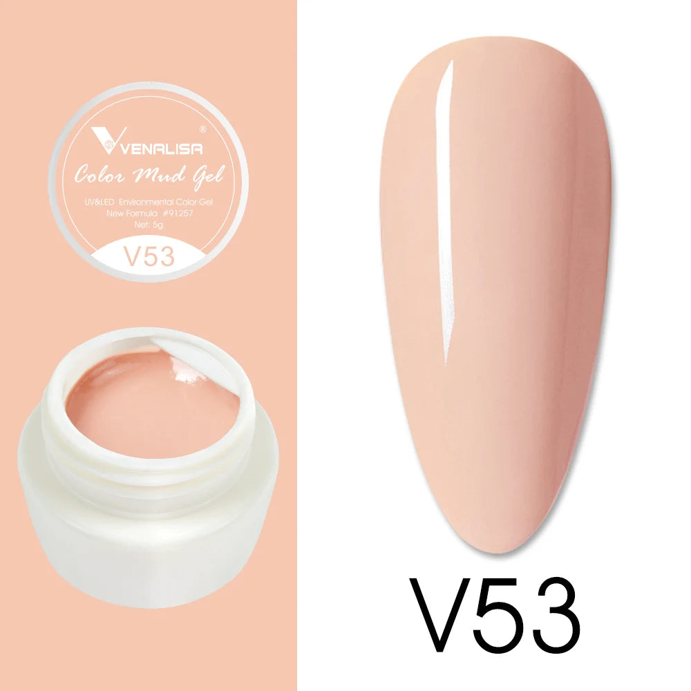 Venalisa Color Mud Gel – Pure Color DIY Nail Art UV Gel Polish