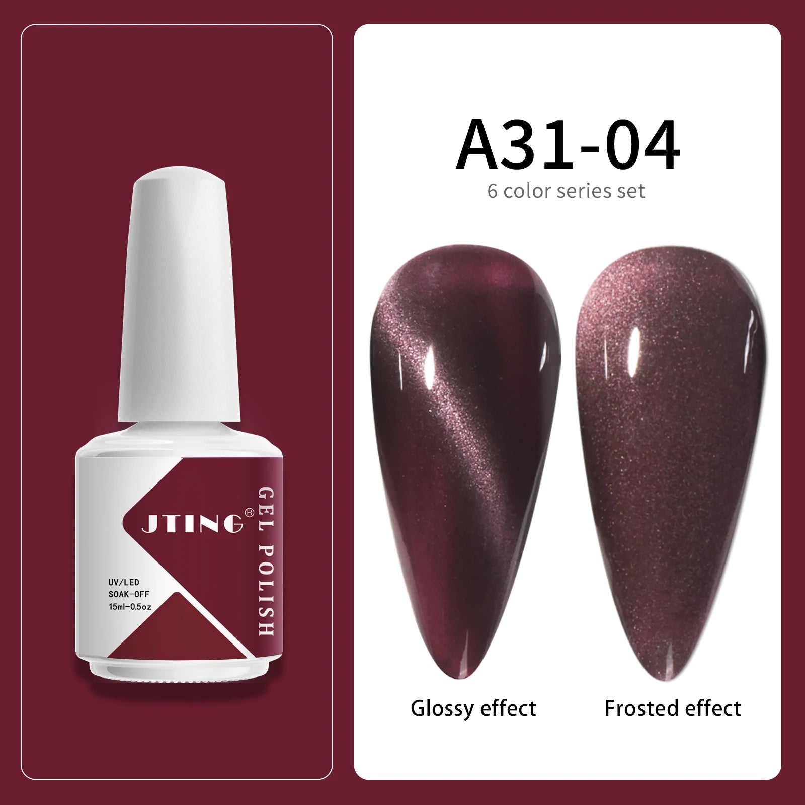 6 Colors UV LED Gel Nail Polish Set – Manicure Kit with Box