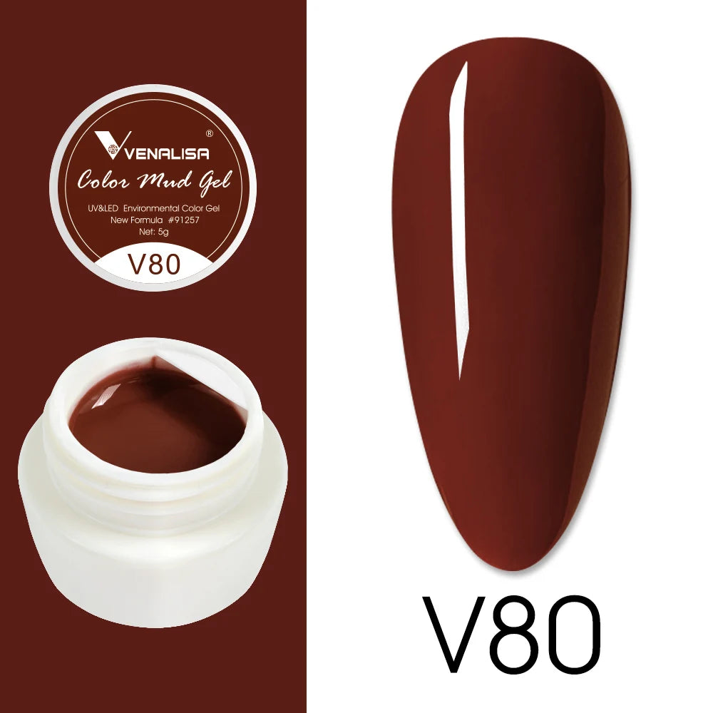 Venalisa Color Mud Gel – Pure Color DIY Nail Art UV Gel Polish