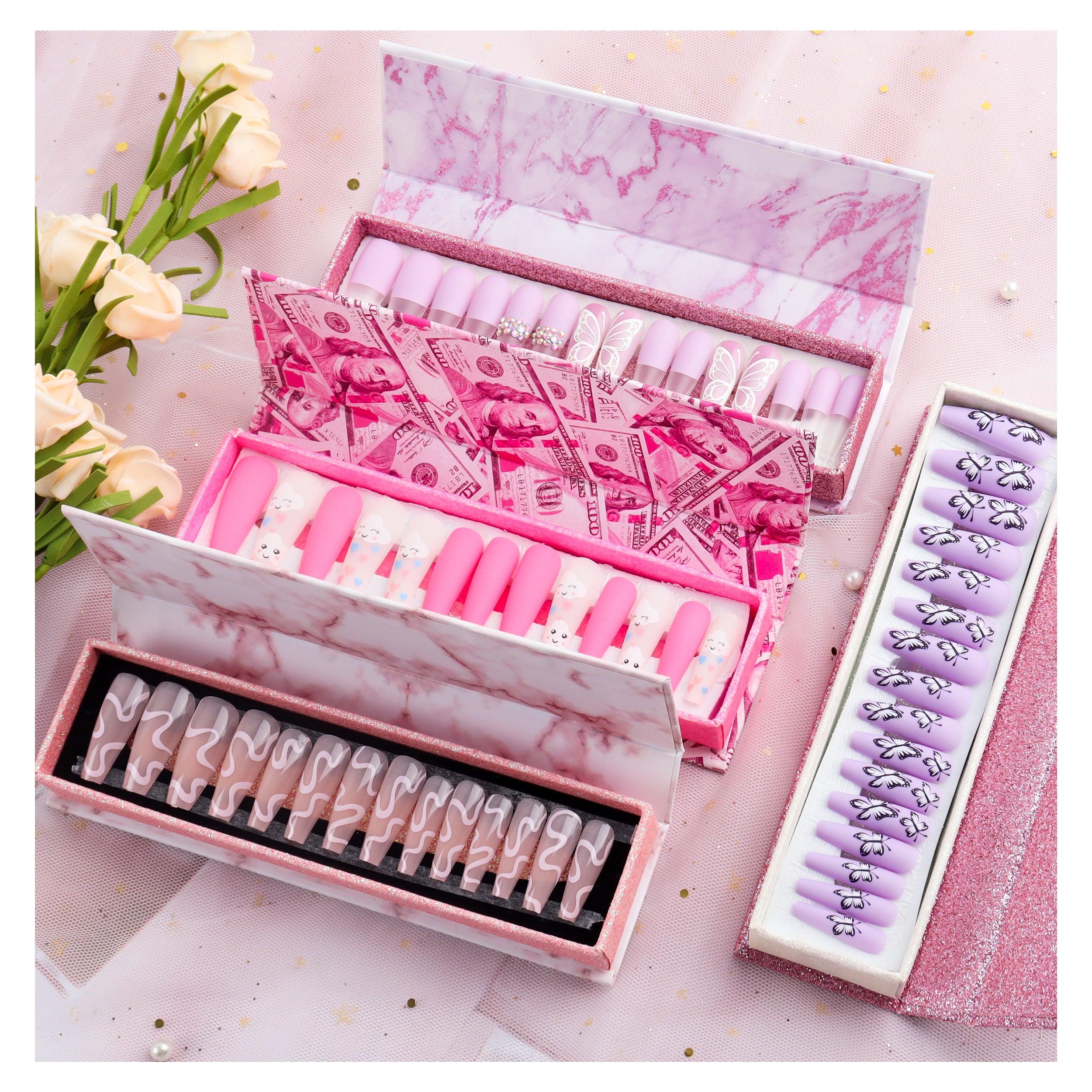 New Arrival Press On Nails – Artificial False Fingernails with Box