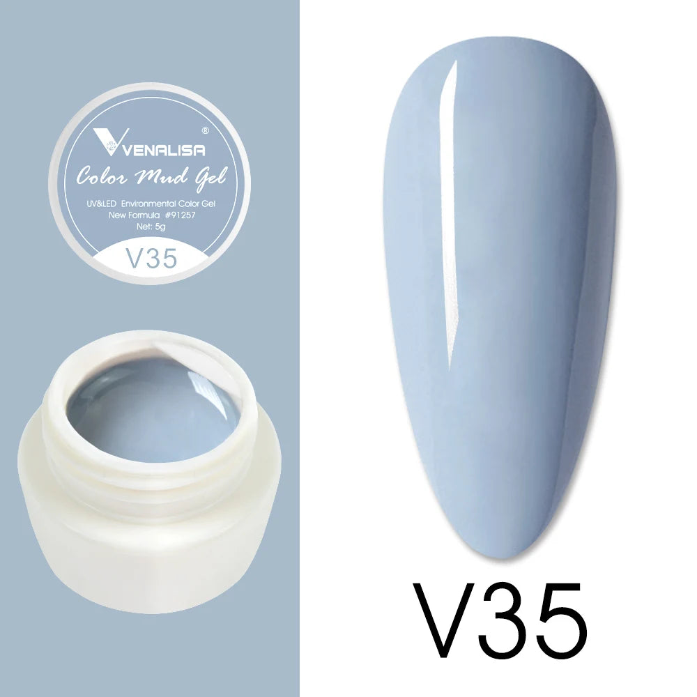 Venalisa Color Mud Gel – Pure Color DIY Nail Art UV Gel Polish