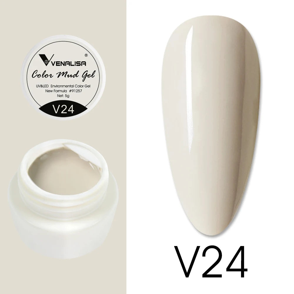 Venalisa Color Mud Gel – Pure Color DIY Nail Art UV Gel Polish
