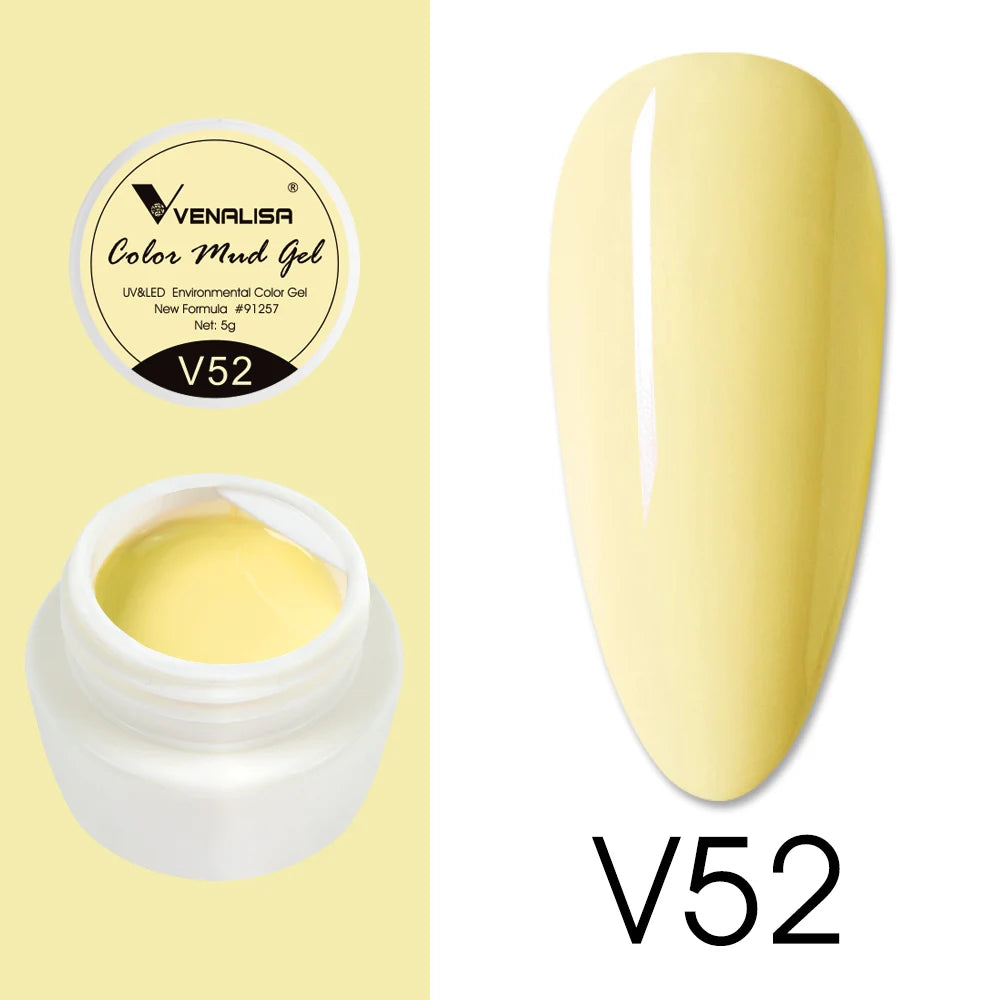 Venalisa Color Mud Gel – Pure Color DIY Nail Art UV Gel Polish