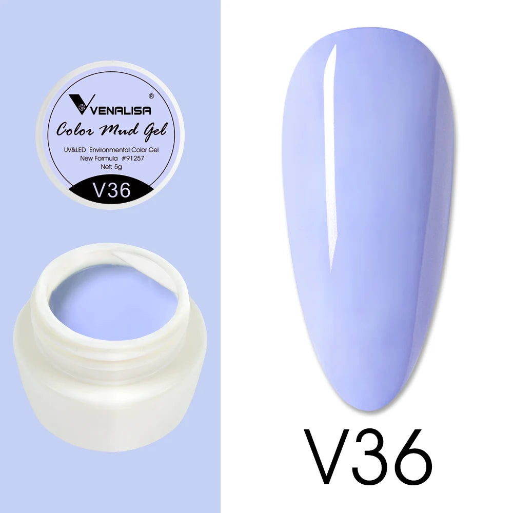 Venalisa Color Mud Gel – Pure Color DIY Nail Art UV Gel Polish