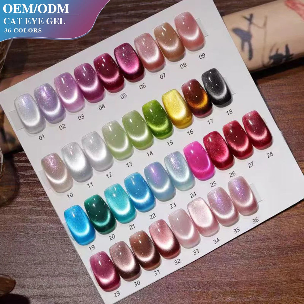 36 Colors Cat Eye Gel Polish Set – UV Gel Nail Polish