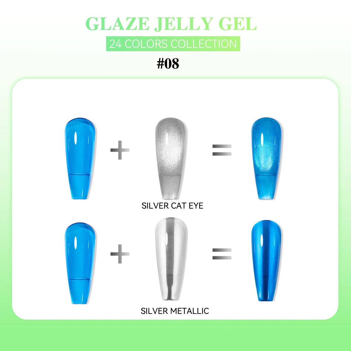 24 Colors Jelly Sheer UV Gel Nail Polish Set – High Pigment with Box