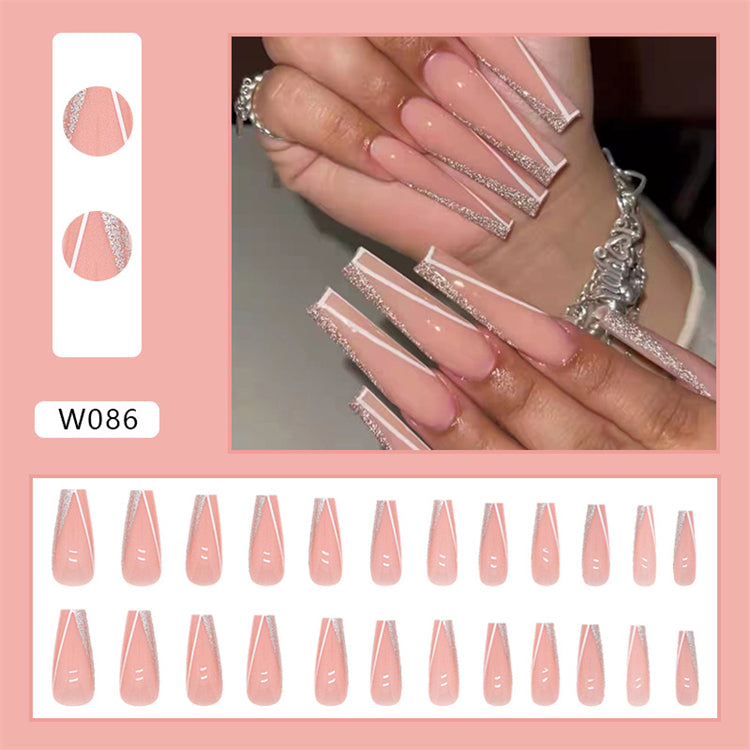 Long Coffin Press On Nails – Colorful Matte Ballerina False Nails (Wholesale)