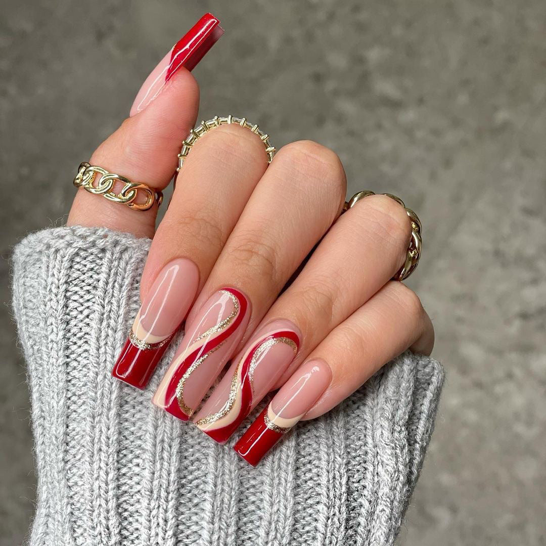 Hot Custom Logo Full Cover False Nails – Short Designer Press On Tips