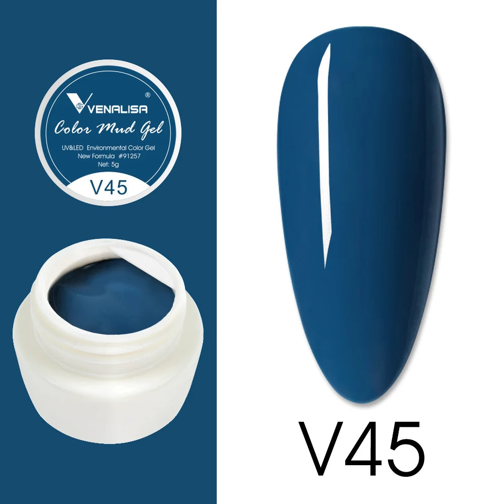 Venalisa Color Mud Gel – Pure Color DIY Nail Art UV Gel Polish