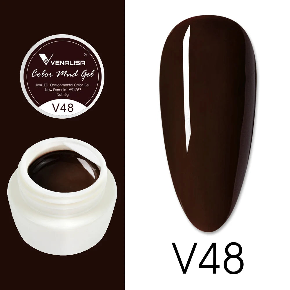 Venalisa Color Mud Gel – Pure Color DIY Nail Art UV Gel Polish