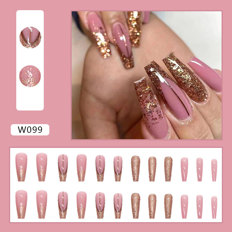 Long Coffin Press On Nails – Colorful Matte Ballerina False Nails (Wholesale)