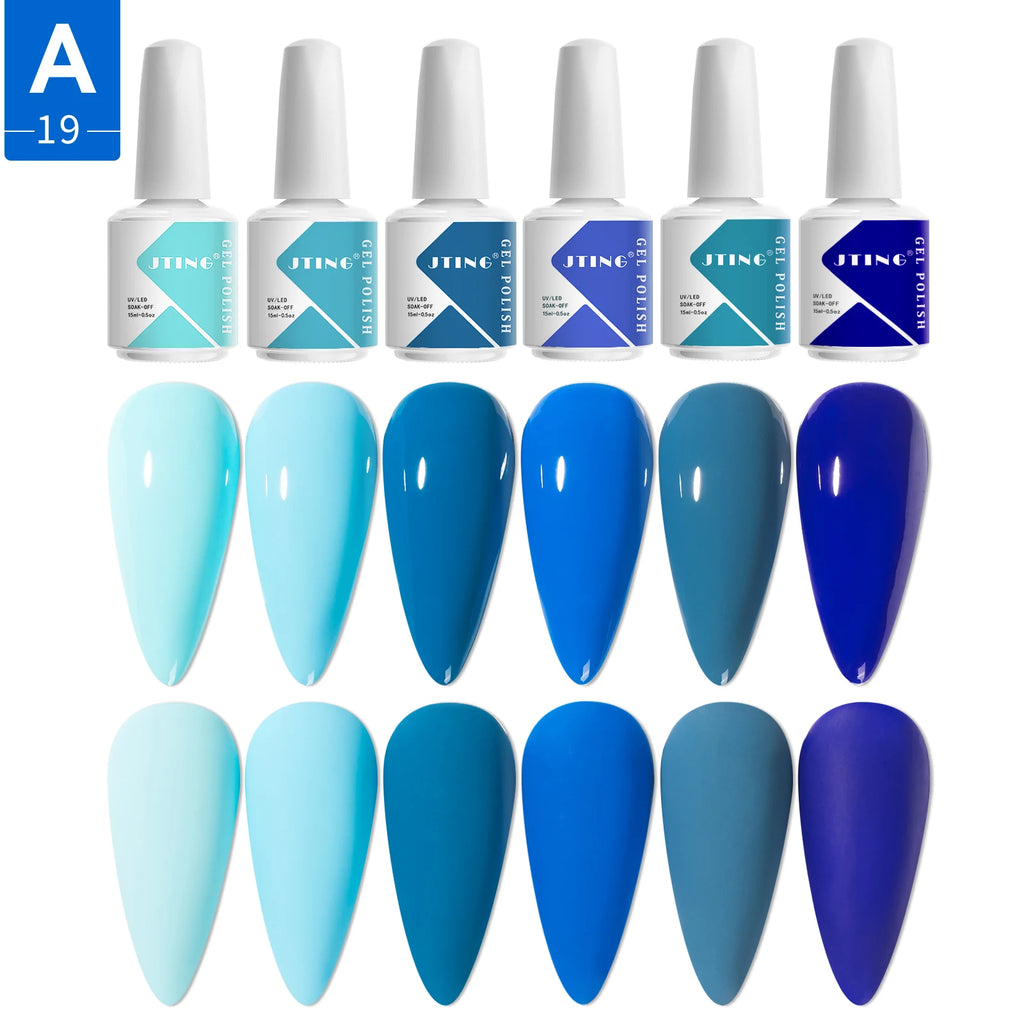 6 Colors Gel Nail Polish Set – UV Gel with Box